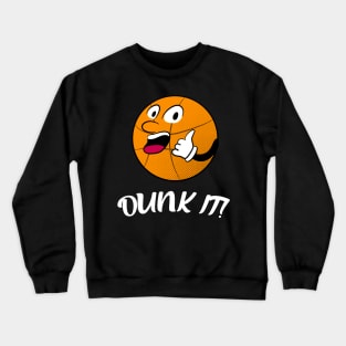 Funny Basketball Dunk It Cartoon Basketballer Crewneck Sweatshirt